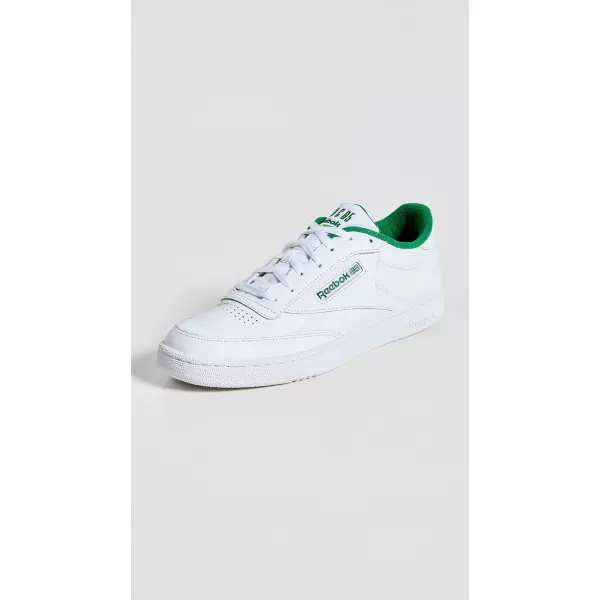 Reebok Unisex Club C 85 SneakerFtwr WhiteGlen GreenSoacye