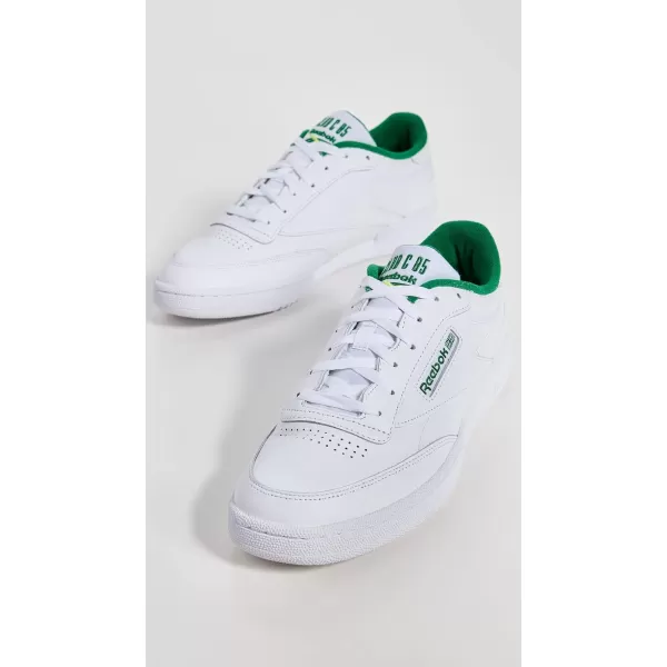 Reebok Unisex Club C 85 SneakerFtwr WhiteGlen GreenSoacye