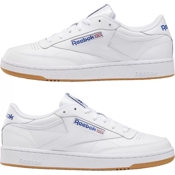 Reebok Unisex Club C 85 SneakerIntwhiteRoyalgum