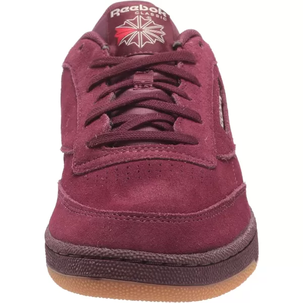 Reebok Unisex Club C 85 SneakerMaroonModern BeigeGum