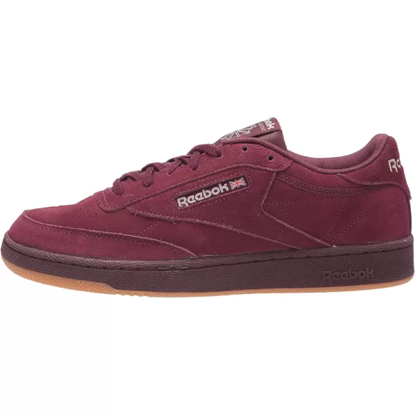 Reebok Unisex Club C 85 SneakerMaroonModern BeigeGum