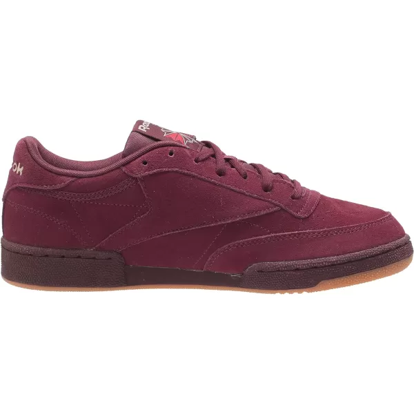 Reebok Unisex Club C 85 SneakerMaroonModern BeigeGum