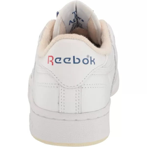 Reebok Unisex Club C 85 SneakerWhiteAlabasterVector Blue