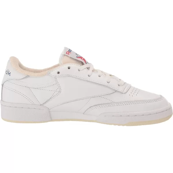 Reebok Unisex Club C 85 SneakerWhiteAlabasterVector Blue