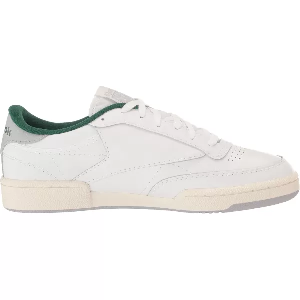 Reebok Unisex Club C 85 SneakerWhiteChalkDark Green