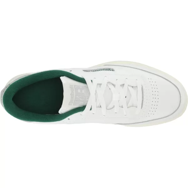 Reebok Unisex Club C 85 SneakerWhiteChalkDark Green