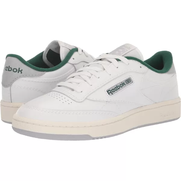 Reebok Unisex Club C 85 SneakerWhiteChalkDark Green