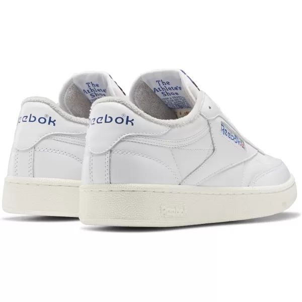 Reebok Unisex Club C 85 SneakerWhiteChalkVector Blue