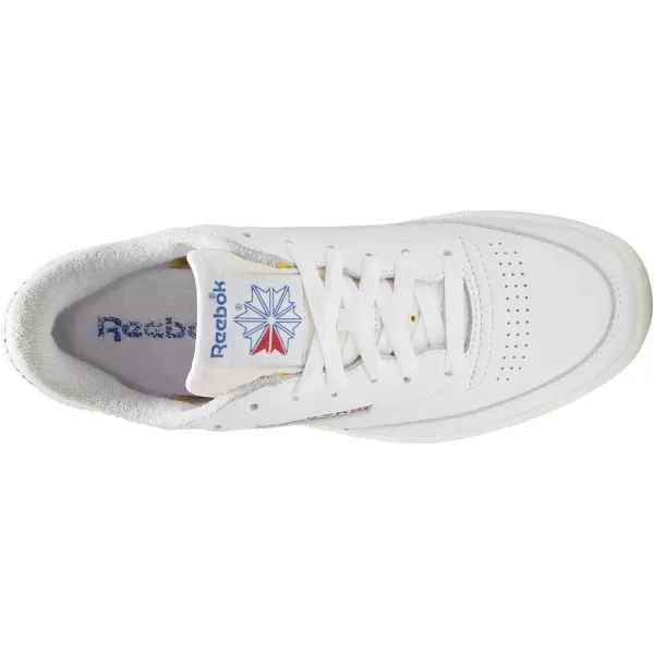 Reebok Unisex Club C 85 SneakerWhiteChalkVector Blue