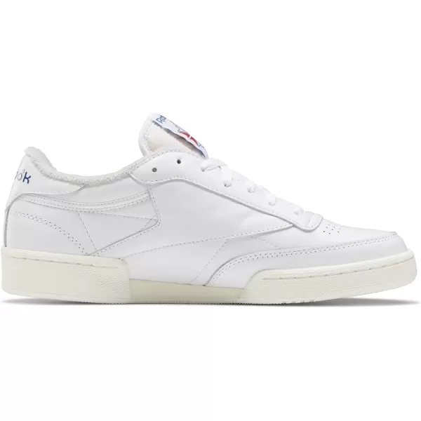 Reebok Unisex Club C 85 SneakerWhiteChalkVector Blue