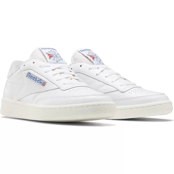 Reebok Unisex Club C 85 SneakerWhiteChalkVector Blue