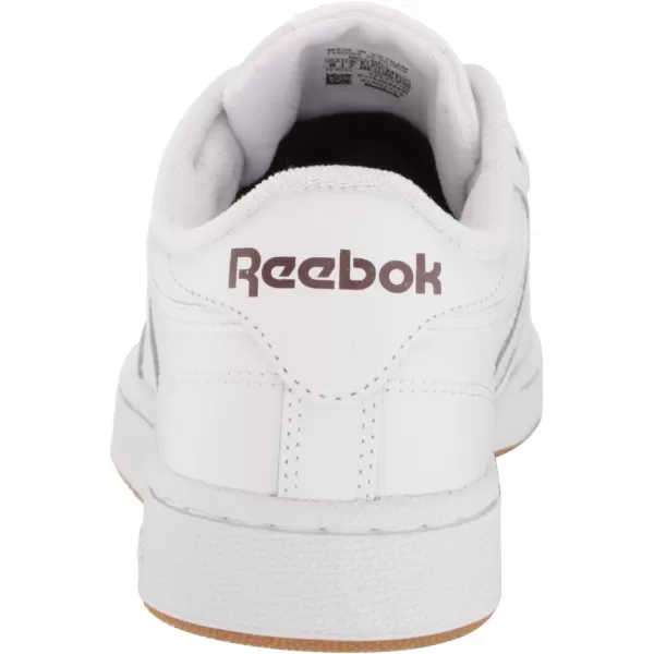 Reebok Unisex Club C 85 SneakerWhiteClassic BurgundyReebok Lee