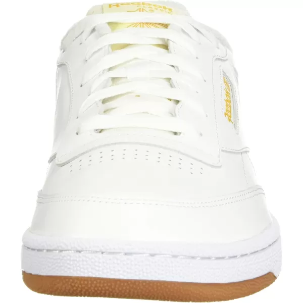 Reebok Unisex Club C 85 SneakerWhitePale YellowBright Ochre