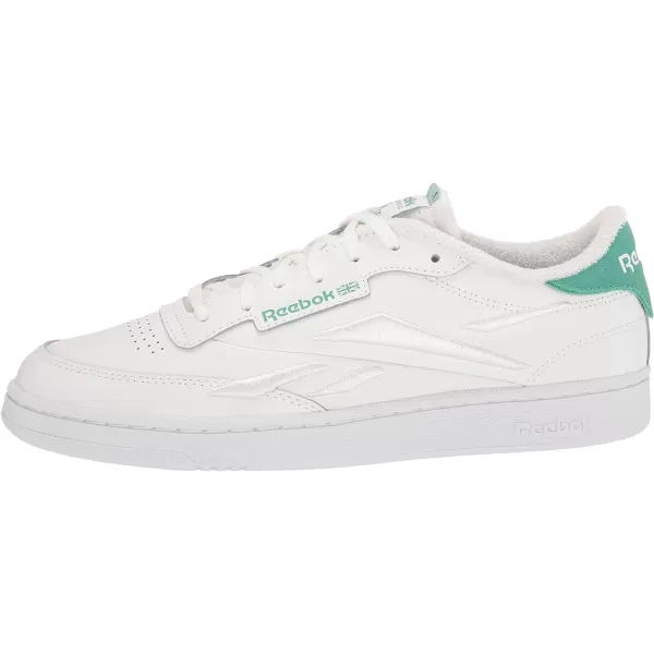 Reebok Unisex Club C 85 SneakerWhitePure GreySemi Future Teal