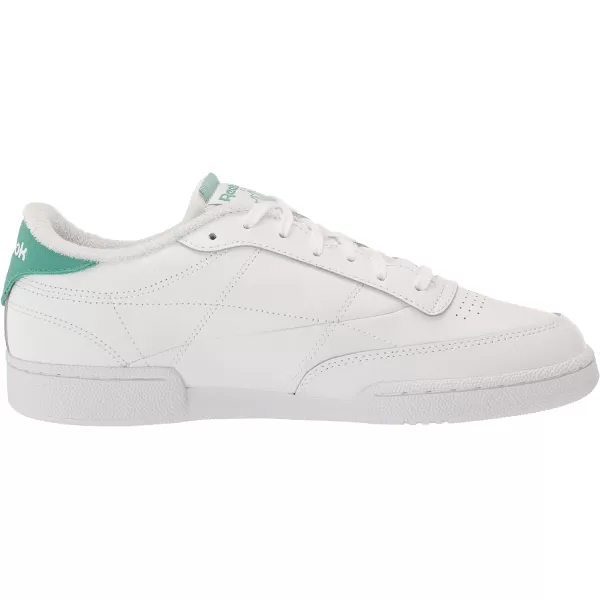 Reebok Unisex Club C 85 SneakerWhitePure GreySemi Future Teal