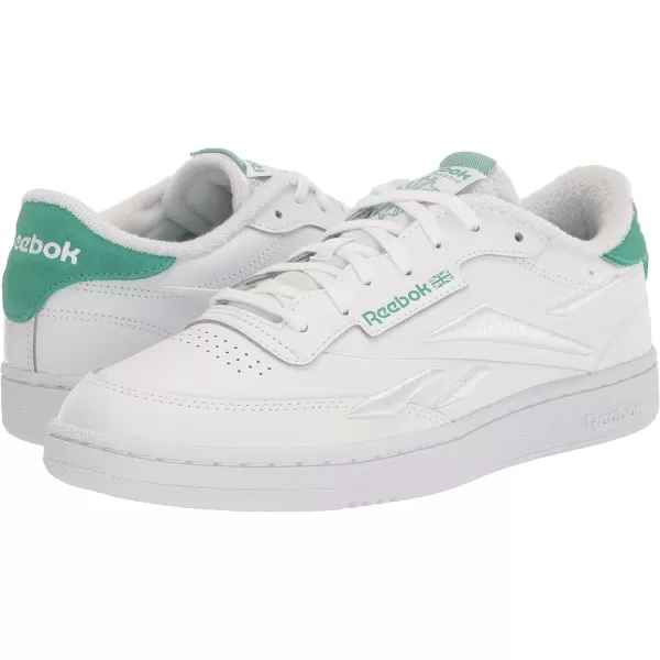 Reebok Unisex Club C 85 SneakerWhitePure GreySemi Future Teal