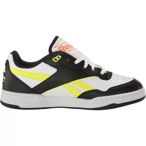 Reebok UnisexAdult Bb 4000 Ii SneakerBlackSolar Acid YellowWhite