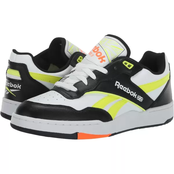 Reebok UnisexAdult Bb 4000 Ii SneakerBlackSolar Acid YellowWhite