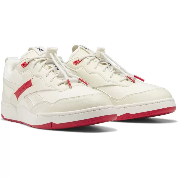 Reebok UnisexAdult Bb 4000 Ii SneakerVeganVintage ChalkBlackVector Red