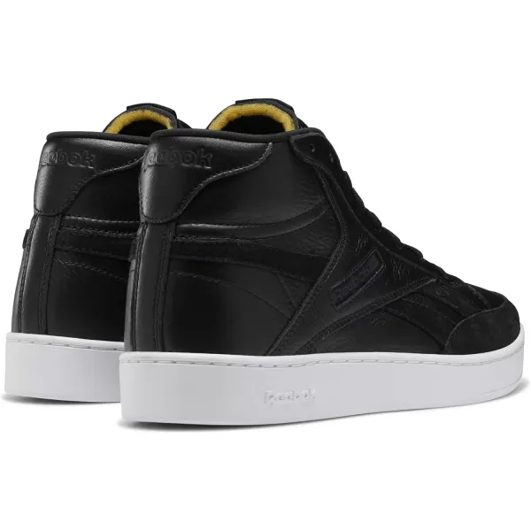 Reebok UnisexAdult Club C Form High Top SneakerBlackWhite