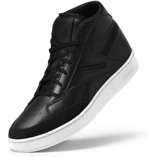 Reebok UnisexAdult Club C Form High Top SneakerBlackWhite