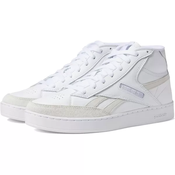 Reebok UnisexAdult Club C Form High Top SneakerWhiteWhitePure Grey