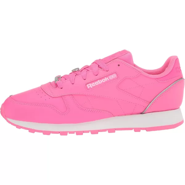 Reebok Womens Classic Leather SneakerAtomic PinkWhitePewter