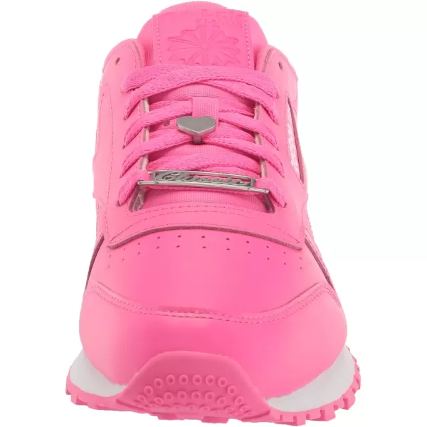 Reebok Womens Classic Leather SneakerAtomic PinkWhitePewter