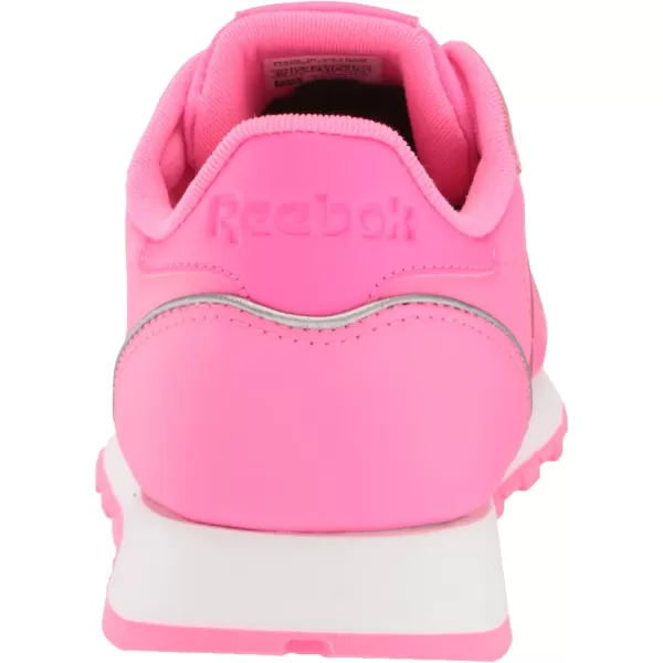 Reebok Womens Classic Leather SneakerAtomic PinkWhitePewter