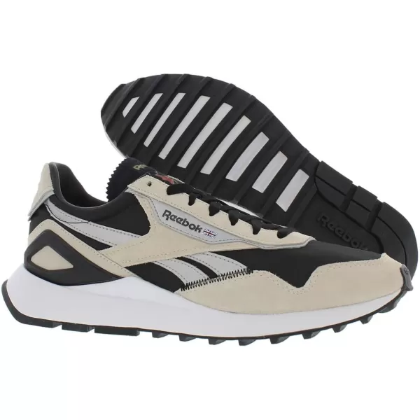 Reebok Womens Classic Leather SneakerBlackBeigeWhite