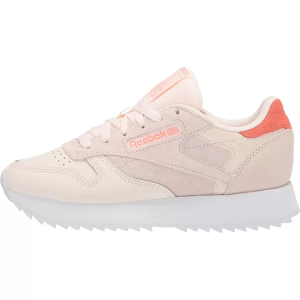 Reebok Womens Classic Leather SneakerCeramic PinkTwisted CoralWhite