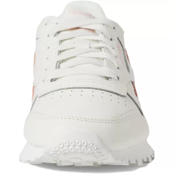 Reebok Womens Classic Leather SneakerChalkAura Orange