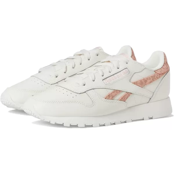 Reebok Womens Classic Leather SneakerChalkAura Orange