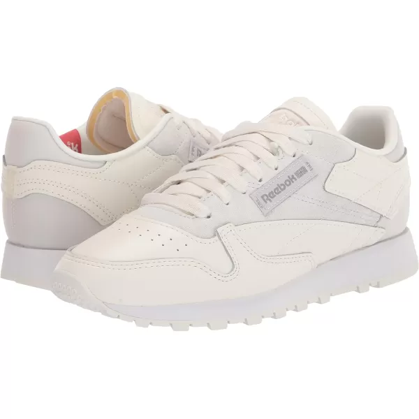 Reebok Womens Classic Leather SneakerChalkCold GreyWhite