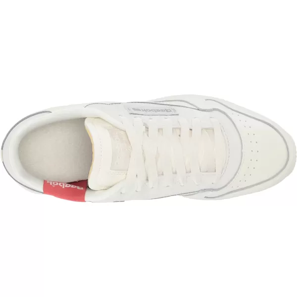 Reebok Womens Classic Leather SneakerChalkCold GreyWhite