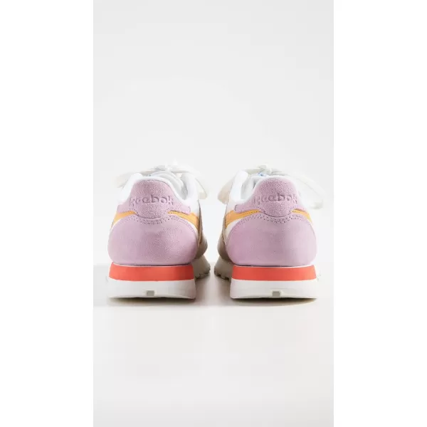 Reebok Womens Classic Leather SneakerChalkOchreInfused Lilac