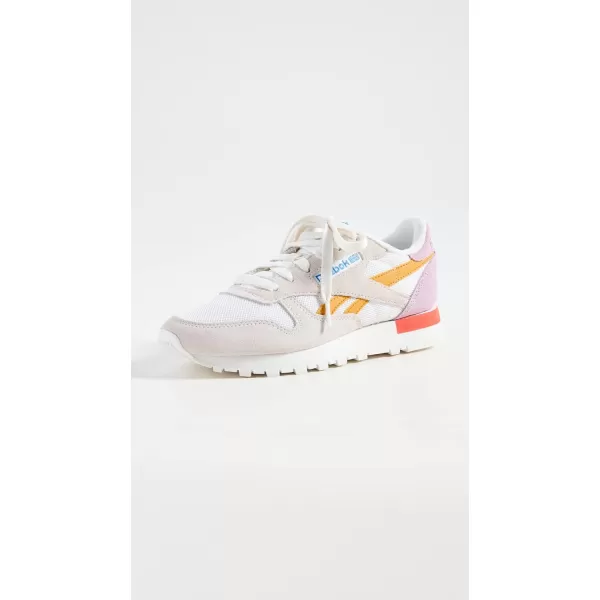 Reebok Womens Classic Leather SneakerChalkOchreInfused Lilac