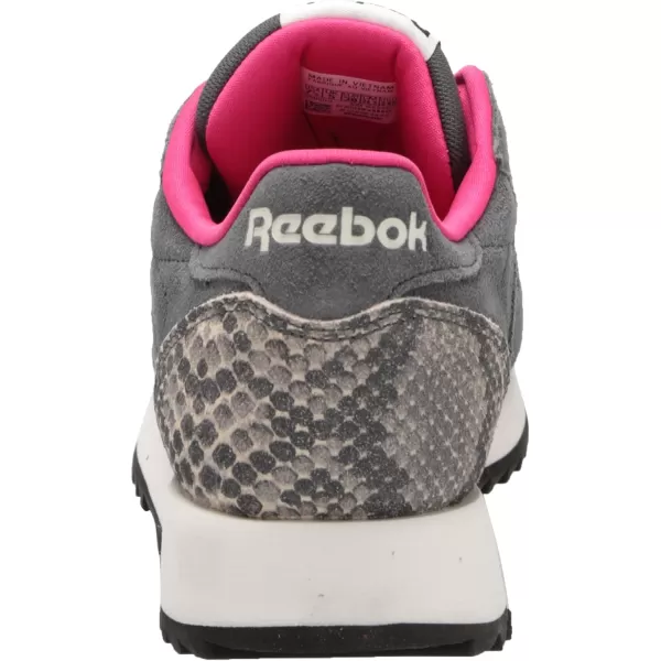 Reebok Womens Classic Leather SneakerCold GreyChalkPursuit Pink