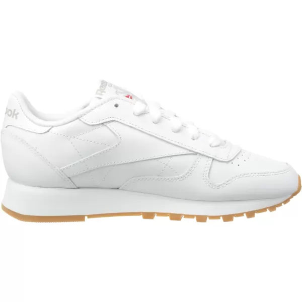 Reebok Womens Classic Leather SneakerFtwr White Pure Grey 3 Reebok Rubber Gum 03