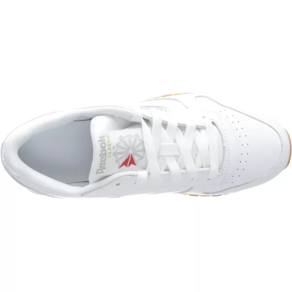 Reebok Womens Classic Leather SneakerFtwr White Pure Grey 3 Reebok Rubber Gum 03