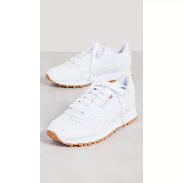 Reebok Womens Classic Leather SneakerFtwr WhitePure Grey 3Reebok Rubber Gum03