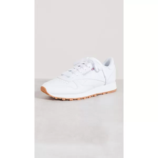 Reebok Womens Classic Leather SneakerFtwr WhitePure Grey 3Reebok Rubber Gum03