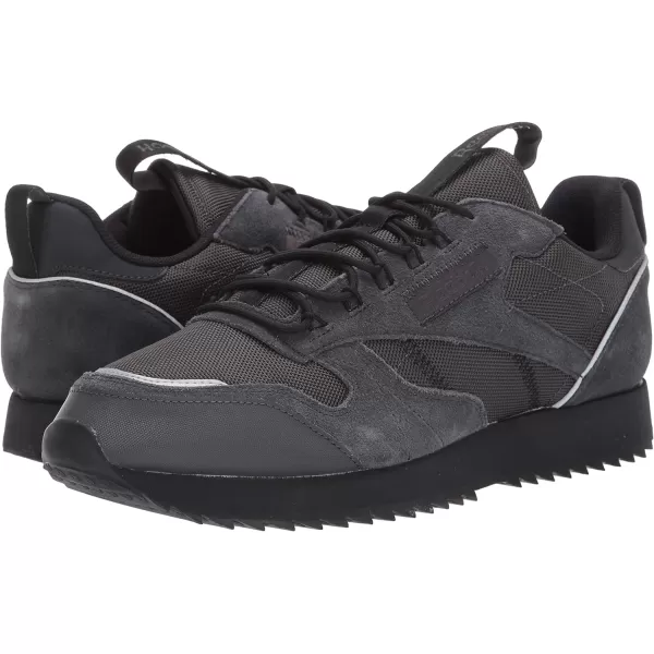 Reebok Womens Classic Leather SneakerGreyBlackPanton