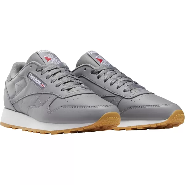 Reebok Womens Classic Leather SneakerPure Grey 5 Ftwr White Reebok Rubber Gum 03