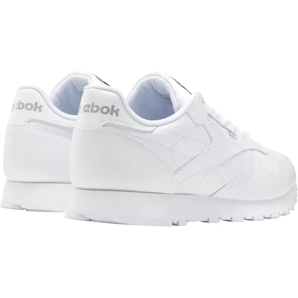 Reebok Womens Classic Leather SneakerUswhiteWhiteLt Grey