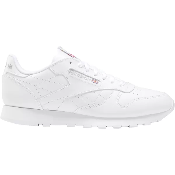 Reebok Womens Classic Leather SneakerUswhiteWhiteLt Grey