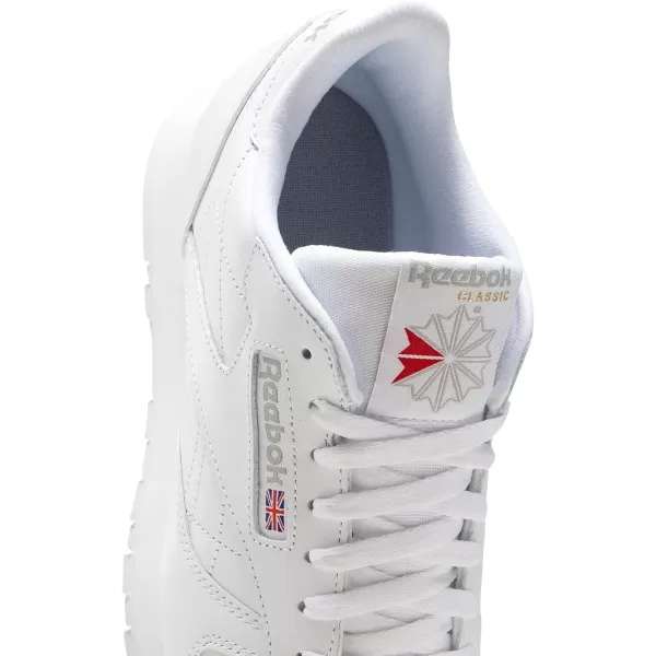 Reebok Womens Classic Leather SneakerUswhiteWhiteLt Grey