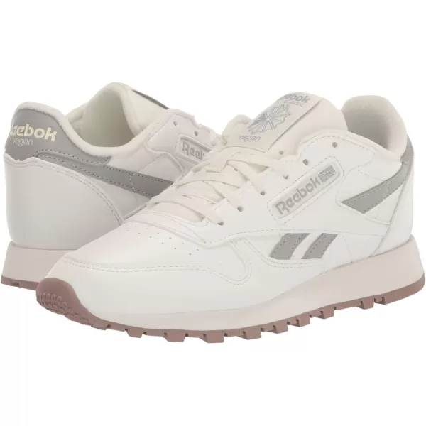 Reebok Womens Classic Leather SneakerVeganChalkPure GreyTaupe