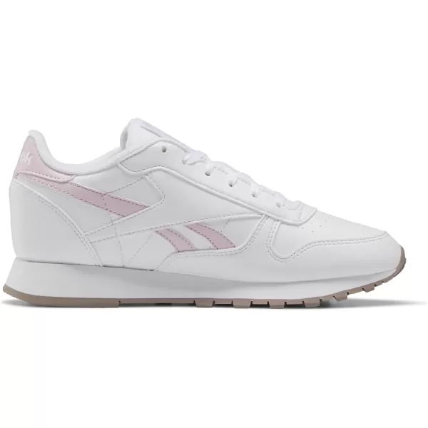 Reebok Womens Classic Leather SneakerVeganWhitePixel PinkTaupe