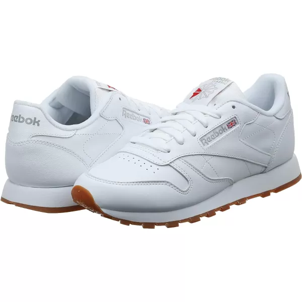 Reebok Womens Classic Leather SneakerWhite Intense WhiteGum